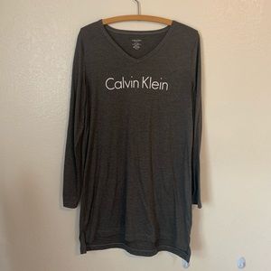 Calvin Klein sleepwear long sleeve nightgown